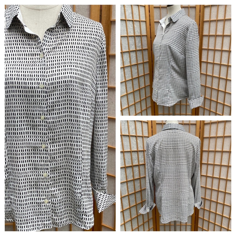 Ann Taylor Career/Dress Print Top SZ 14